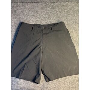 Champion Shorts Men's 36 Black Slash Pockets Comfort Mid Rise Waist Band Regular